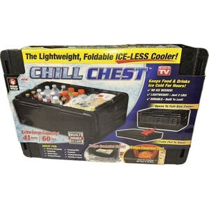 Chill Chest Foldable Ice-less Lightweight Collapsible 41qt. Cooler As Seen On TV